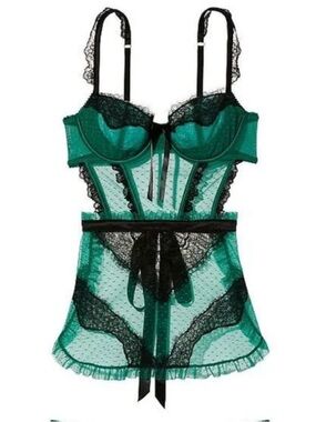 Victoria’s Secret Wicked Sheer Mesh Lace Apron Lingerie XL